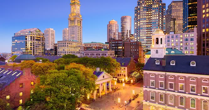 Aardrijkskunde Trivia Vraag: Van welke Amerikaanse staat is Boston de hoofdstad?