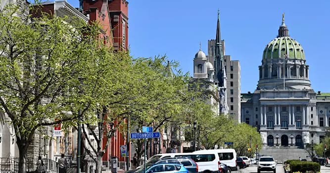 Aardrijkskunde Trivia Vraag: Van welke Amerikaanse staat is Harrisburg de hoofdstad?