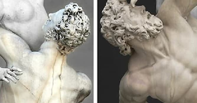 Cultuur Trivia Vraag: Welke renaissancebeeldhouwer heeft dit beeld van De Sabijnse Maagdenroof gemaakt?