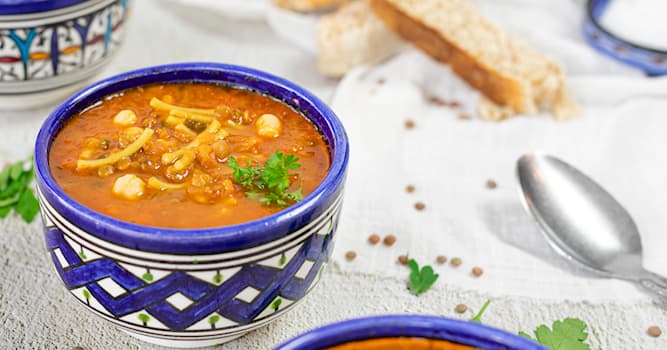 Cultuur Trivia Vraag: Welke soep wordt in Marokko beschouwd als een nationaal gerecht?