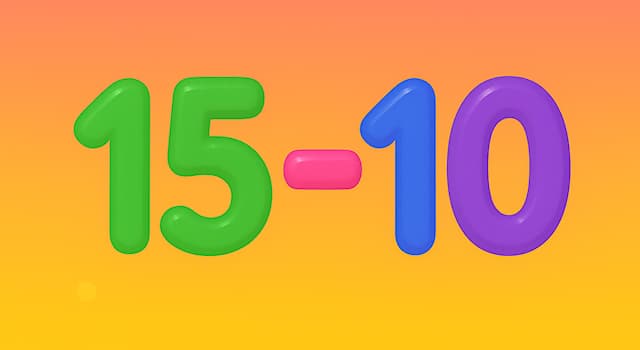 Vetenskap Triviafråga: Vad är 15 − 10?