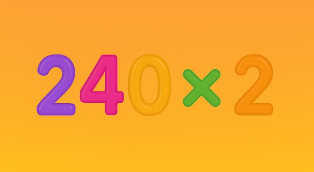 과학 상식 퀴즈: 240 × 2는 얼마입니까?