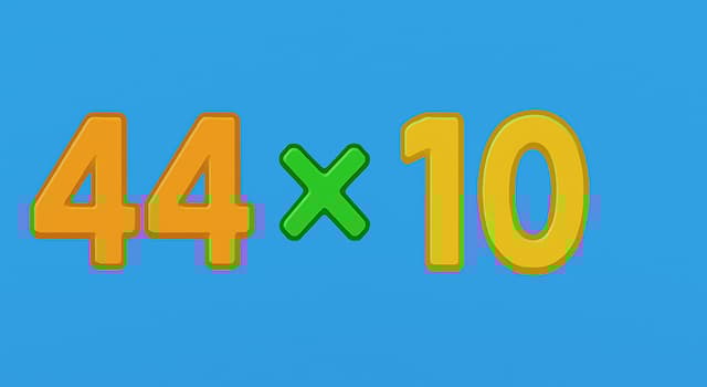Vetenskap Triviafråga: Vad är 44 × 10?