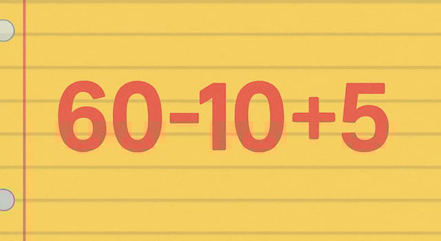Bilim Trivia Sorusu: 60 − 10 + 5 işleminin sonucu nedir?