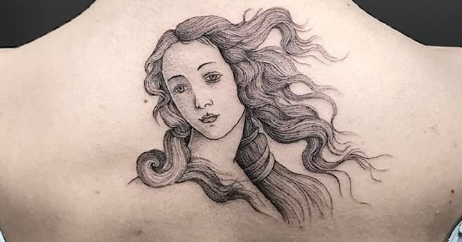 Cultuur Trivia Vraag: Welke wereldberoemd schilderij inspireerde tot deze tatoeage?