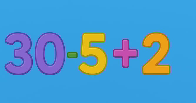 Bilim Trivia Sorusu: 30 − 5 + 2 nedir?