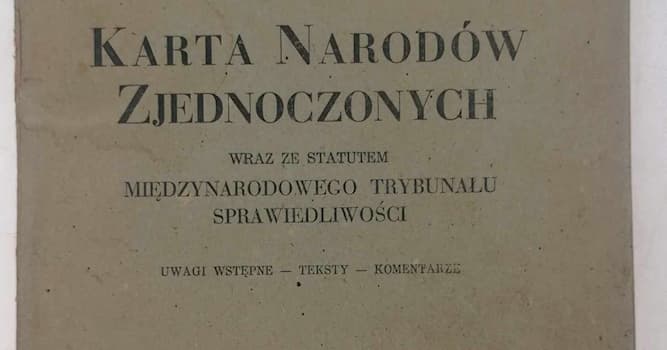 historia Pytanie-Ciekawostka: Gdzie w 1945 roku podpisano Kartę Narodów Zjednoczonych?