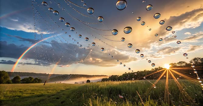 Bilim Trivia Sorusu: Gökkuşağı, güneş ışığı neyin içinden geçerken oluşur?