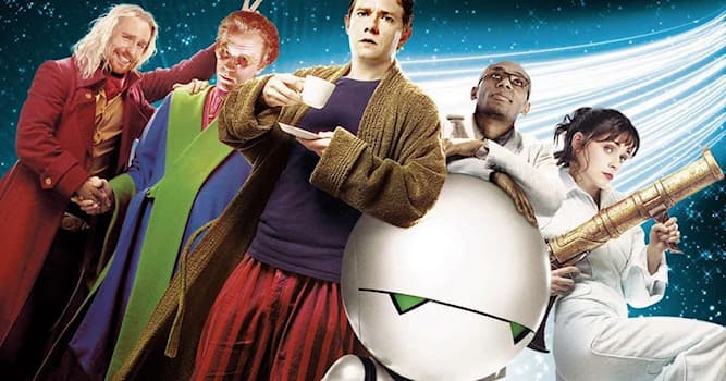 Cultuur Trivia Vraag: Wie schreef de vijfdelige boekenreeks The Hitchhiker's Guide to the Galaxy?