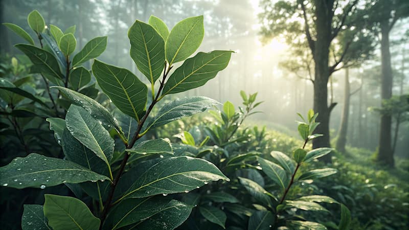 natura Pytanie-Ciekawostka: Jaki jest charakterystyczny kolor liści drzewa laurowego?