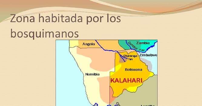 Sociedad Pregunta Trivia: ¿Por qué se quiere expulsar a los bosquimanos de sus tierras?