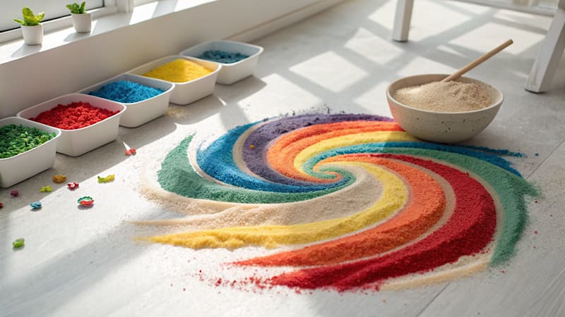 Kültür Trivia Sorusu: Hangi el sanatı renkli kum kullanarak resim veya desen yapar?