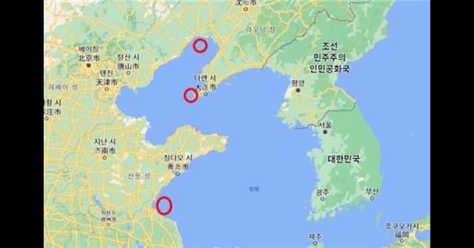 지리 상식 퀴즈: 한반도와 중국 사이에 있는 바다는?