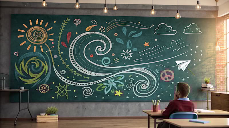 Maatschappij Trivia Vraag: Wat wordt gebruikt om op een schoolbord te schrijven?