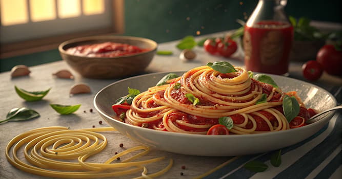 Cultuur Trivia Vraag: Welk gerecht staat bekend om het serveren met tomatensaus?