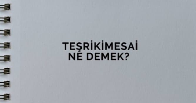 Kültür Trivia Sorusu: Teşrikimesai'nin anlamı nedir?