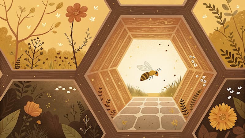 natura Pytanie-Ciekawostka: Gdzie pszczoły przechowują miód w ulu?