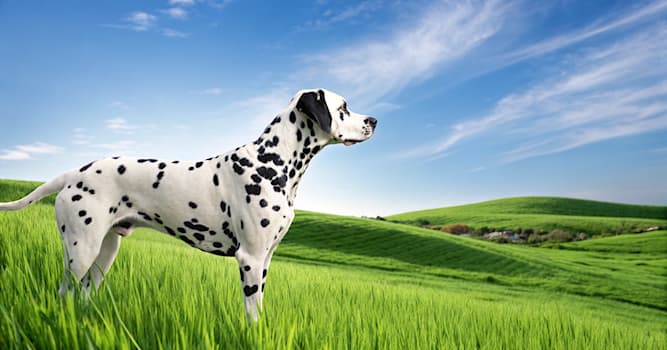 Natuur Trivia Vraag: Welke hondenras staat bekend om zijn zwarte vlekken?
