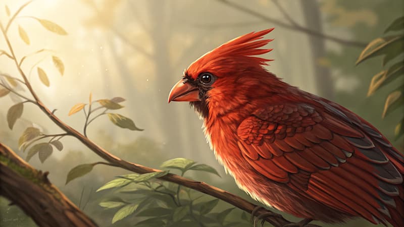Nature Question: Quel oiseau est connu pour sa couleur rouge vif ?