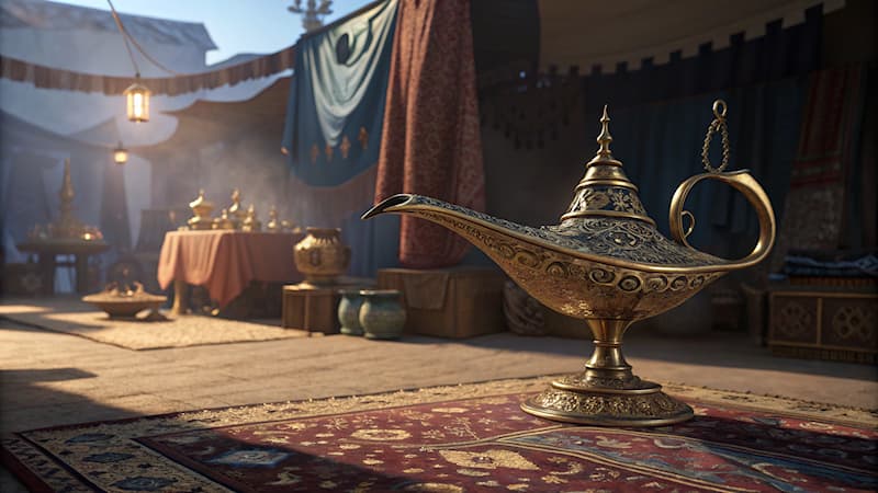 Films & TV Trivia Vraag: Welk magisch voorwerp vervult wensen in 'Aladdin'?