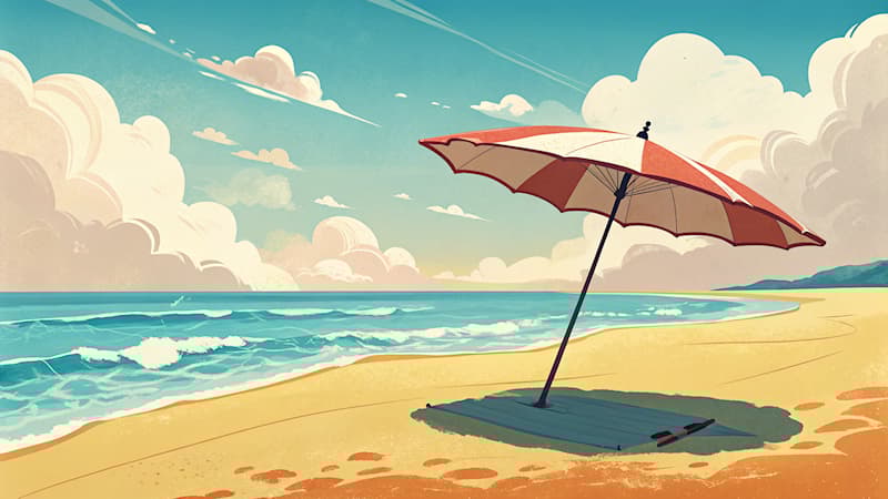 Cultuur Trivia Vraag: Wat gebruik je om jezelf te beschermen tegen de zon op het strand?