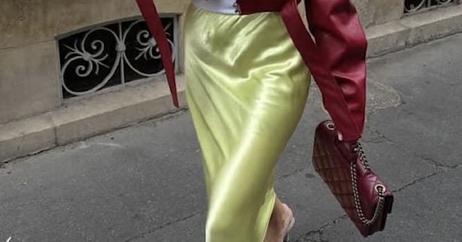 Maatschappij Trivia Vraag: Van welke stof is de rok op de foto gemaakt?