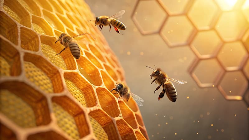 Natuur Trivia Vraag: Wat gebruiken bijen om hun bijenkorven te bouwen?