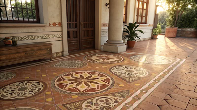 Kültür Trivia Sorusu: Dekoratif kil karoların yaygın bir kullanımı nedir?