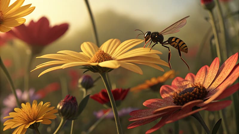 Nature Trivia Question: Which insect is known for its painful sting?