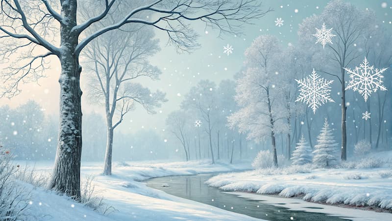 Natuur Trivia Vraag: Hoe heet het verschijnsel waarbij sneeuw uit de lucht valt?