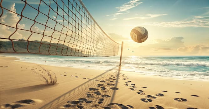 Sport Triviafråga: Vilken strandsport spelas med nät och boll?