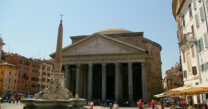 Kültür Trivia Sorusu: Fotoğraftaki Pantheon dikilitaşı hangi İtalyan şehrindedir?