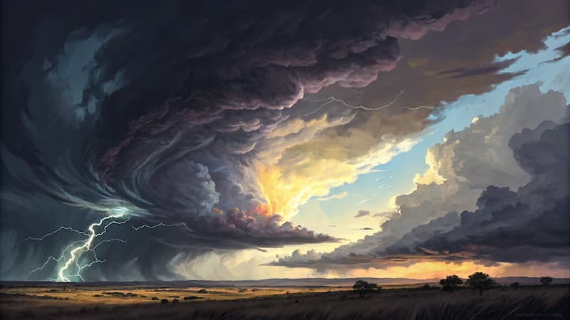 Natuur Trivia Vraag: Welk meteorologisch fenomeen veroorzaakt elektrische ontladingen in de atmosfeer?