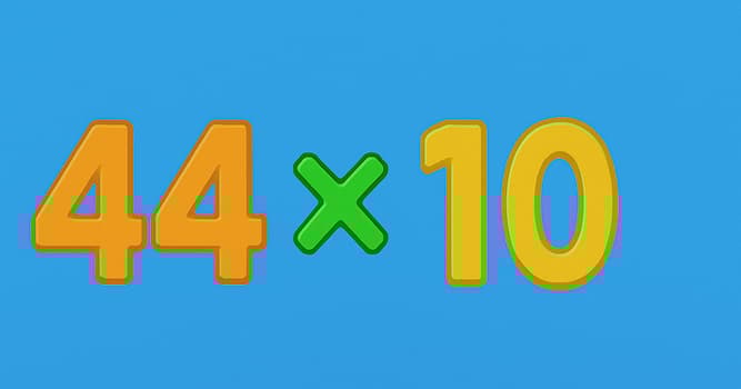 Bilim Trivia Sorusu: 44 × 10 kaçtır?