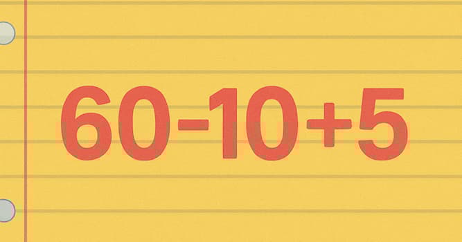 Bilim Trivia Sorusu: 60 − 10 + 5 işleminin sonucu kaçtır?
