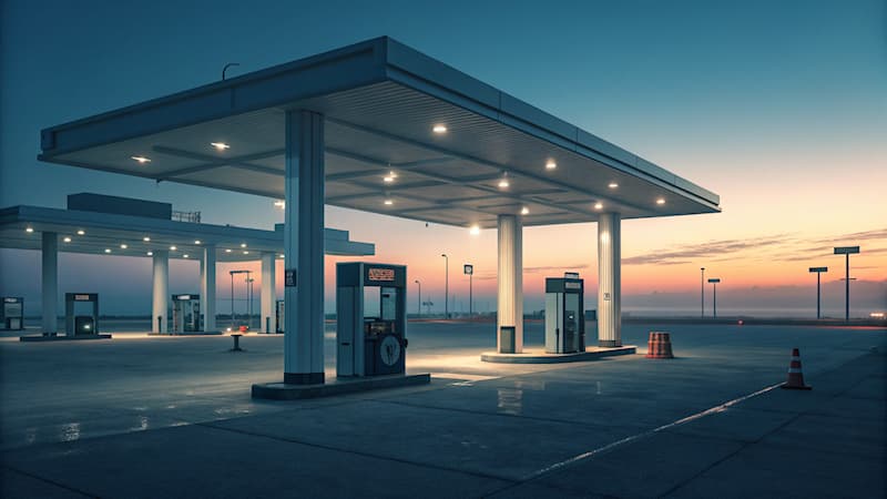 Maatschappij Trivia Vraag: Hoe heet de plek waar auto's worden volgetankt met brandstof?