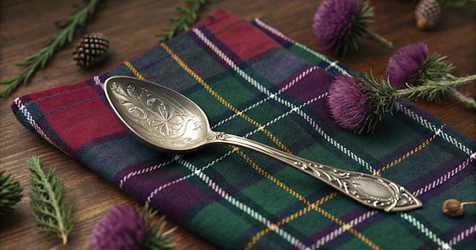 Culture Question: Quel objet symbolique est souvent offert aux mariés lors d’un mariage en Écosse ?