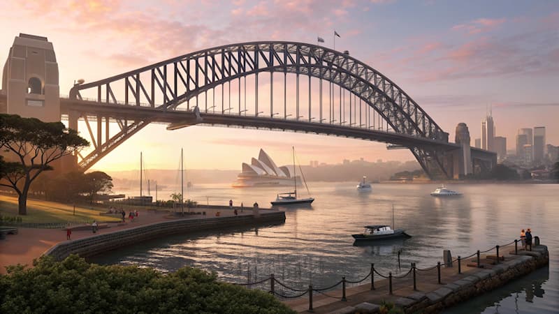 Aardrijkskunde Trivia Vraag: Welke beroemde brug bevindt zich in Sydney?