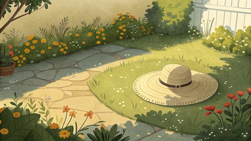 Natuur Trivia Vraag: Welk type hoed staat bekend om beschermende randen en wordt vaak in tuinen gedragen?