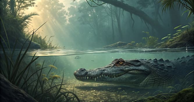 Natuur Trivia Vraag: Welke reptiel staat bekend om lang onder water te blijven?