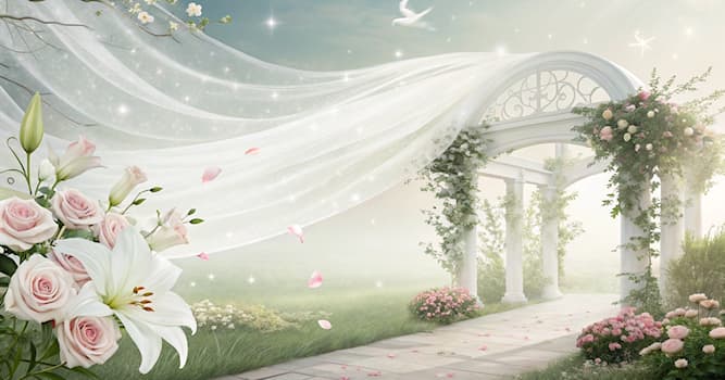 Cultuur Trivia Vraag: Welk onderdeel van de bruidsoutfit staat symbool voor zuiverheid en onschuld?