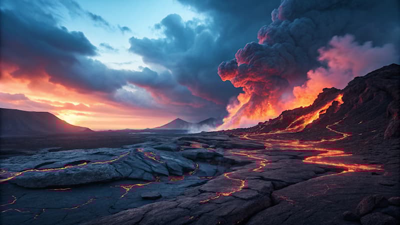 Natuur Trivia Vraag: Welk proces veroorzaakt een vulkaanuitbarsting?