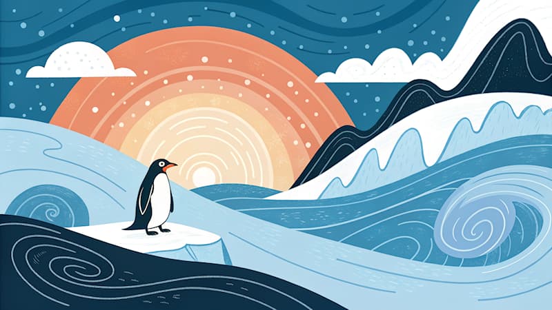 Natuur Trivia Vraag: Welk lichaamsdeel helpt pinguïns warm te blijven in koud water?