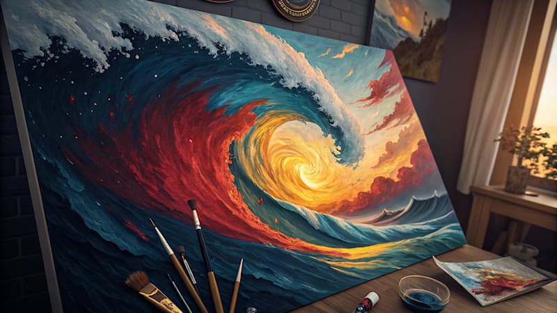 Cultuur Trivia Vraag: Welk materiaal wordt het vaakst gebruikt voor schilderen op doek?