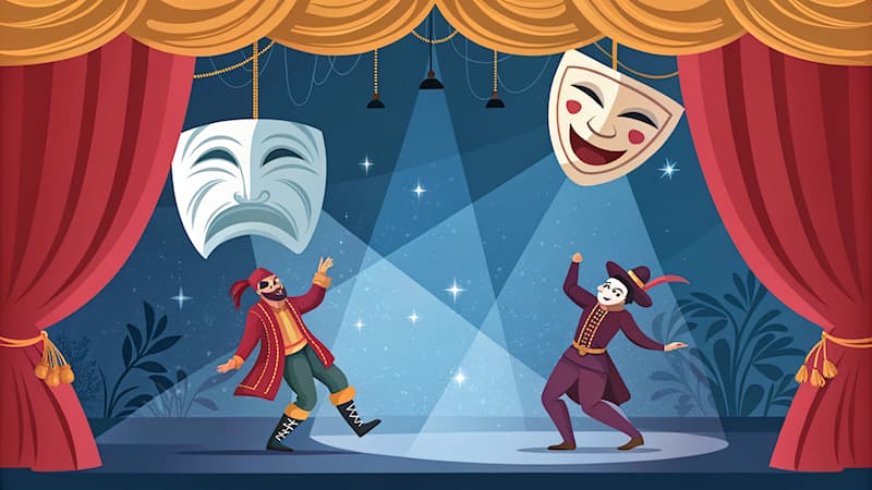 Culture Question: Quel genre théâtral est associé aux masques et à l’improvisation ?