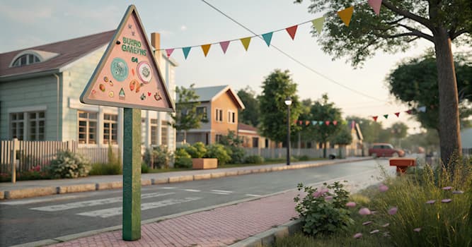 Toplum Trivia Sorusu: Hangi işaret yakında bir okul olduğunu gösterir?
