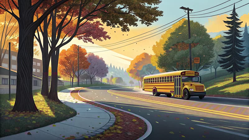 Maatschappij Trivia Vraag: Welk voertuig wordt vaak gebruikt voor het vervoeren van leerlingen naar school?