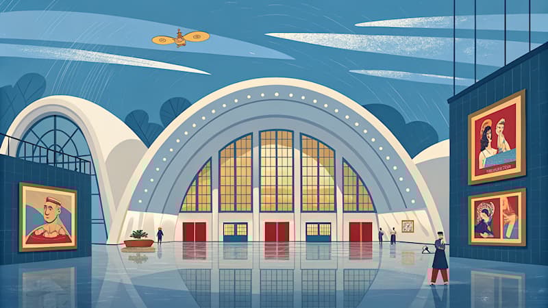 Cultuur Trivia Vraag: Welk woord betekent 'plaats waar kunstwerken worden bewaard'?