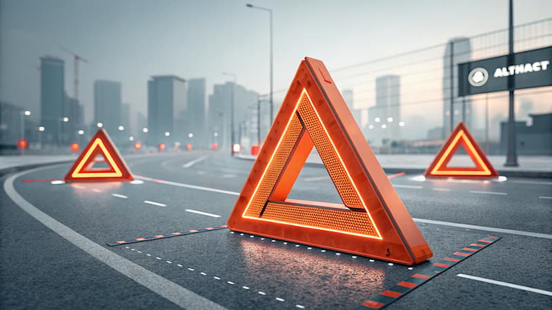 Société Question: Quel objet signale des travaux sur la route ?