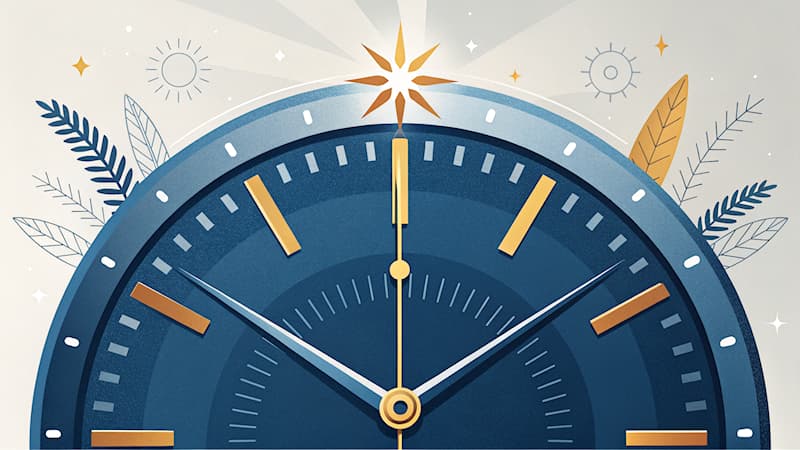 Science Question: Quelle est la ligne de départ sur le cadran d'une montre pour compter l'heure ?